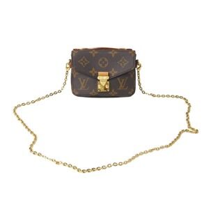 LOUIS VUITTON Metis Shoulder Bag Monogram Canvas Brown